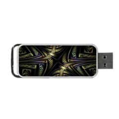 Fractal Braids Texture Pattern Portable Usb Flash (one Side) by Pakrebo