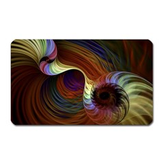 Fractal Colorful Rainbow Flowing Magnet (rectangular) by Pakrebo