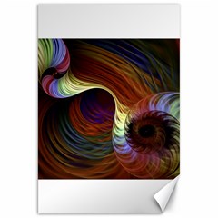 Fractal Colorful Rainbow Flowing Canvas 20  X 30  by Pakrebo