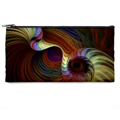 Fractal Colorful Rainbow Flowing Pencil Cases by Pakrebo