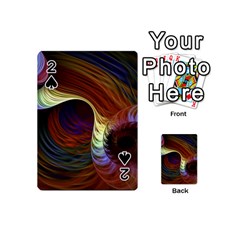 Fractal Colorful Rainbow Flowing Playing Cards 54 Designs (mini) by Pakrebo