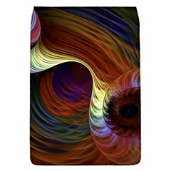 Fractal Colorful Rainbow Flowing Removable Flap Cover (l) by Pakrebo