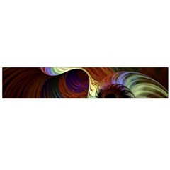 Fractal Colorful Rainbow Flowing Large Flano Scarf  by Pakrebo