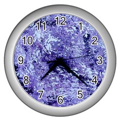 Maelstrom Wall Clock (silver) by WILLBIRDWELL