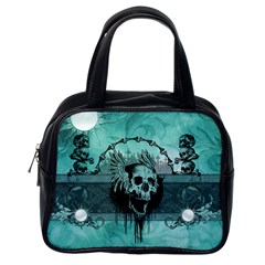 Awesome Skull With Wings Classic Handbag (one Side) by FantasyWorld7