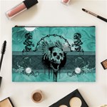 Awesome Skull With Wings Cosmetic Bag (Large) Front