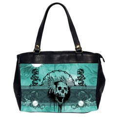 Awesome Skull With Wings Oversize Office Handbag (2 Sides) by FantasyWorld7