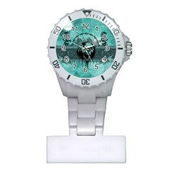 Awesome Skull With Wings Plastic Nurses Watch by FantasyWorld7