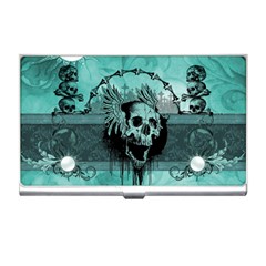 Awesome Skull With Wings Business Card Holder by FantasyWorld7