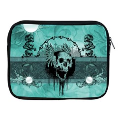 Awesome Skull With Wings Apple Ipad 2/3/4 Zipper Cases by FantasyWorld7