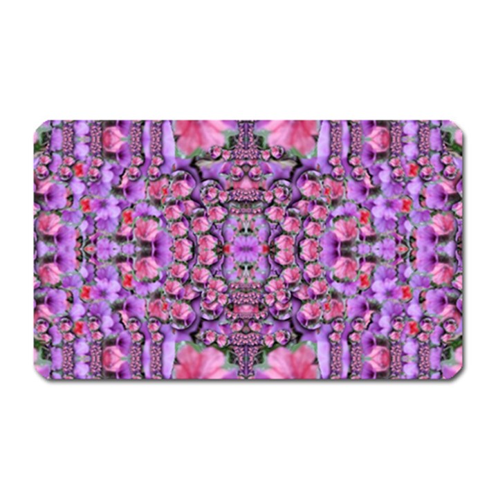 World Wide Blooming Flowers In Colors Beautiful Magnet (Rectangular)