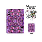 World Wide Blooming Flowers In Colors Beautiful Playing Cards 54 Designs (Mini) Front - Spade2