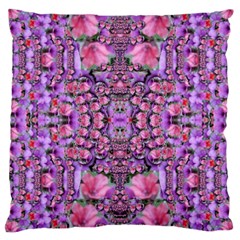 World Wide Blooming Flowers In Colors Beautiful Large Cushion Case (two Sides) by pepitasart