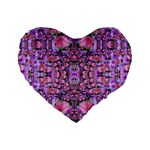 World Wide Blooming Flowers In Colors Beautiful Standard 16  Premium Heart Shape Cushions Front