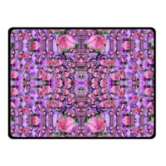 World Wide Blooming Flowers In Colors Beautiful Double Sided Fleece Blanket (small)  by pepitasart