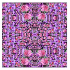 World Wide Blooming Flowers In Colors Beautiful Large Satin Scarf (square) by pepitasart