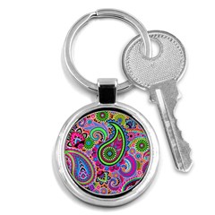 Paisley 6 Key Chain (round) by impacteesstreetwearfive