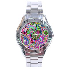 Paisley 6 Stainless Steel Analogue Watch by impacteesstreetwearfive