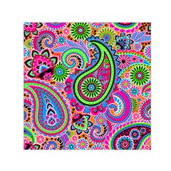 Paisley 6 Small Satin Scarf (square)