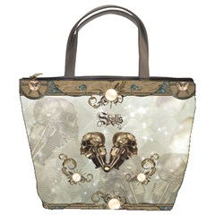 Awesome Mechanical Skull Bucket Bag by FantasyWorld7