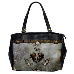 Awesome Mechanical Skull Oversize Office Handbag by FantasyWorld7