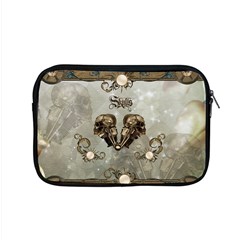 Awesome Mechanical Skull Apple Macbook Pro 15  Zipper Case by FantasyWorld7