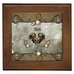 Awesome Mechanical Skull Framed Tiles by FantasyWorld7