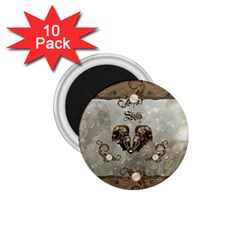 Awesome Mechanical Skull 1 75  Magnets (10 Pack)  by FantasyWorld7