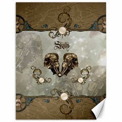 Awesome Mechanical Skull Canvas 12  X 16  by FantasyWorld7