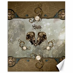 Awesome Mechanical Skull Canvas 16  X 20  by FantasyWorld7