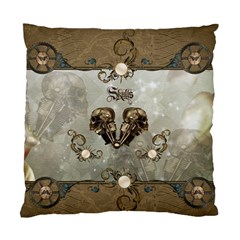 Awesome Mechanical Skull Standard Cushion Case (one Side) by FantasyWorld7