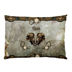 Awesome Mechanical Skull Pillow Case by FantasyWorld7