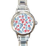 Motif Round Italian Charm Watch Front