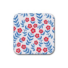 Motif Rubber Coaster (square)  by Sobalvarro