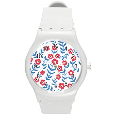 Motif Round Plastic Sport Watch (m)