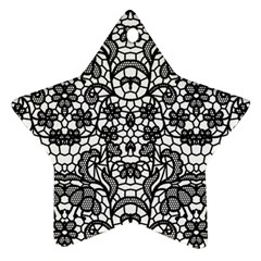 Lace Seamless Pattern With Flowers Ornament (star) by Sobalvarro