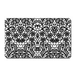 Lace Seamless Pattern With Flowers Magnet (Rectangular) Front