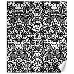 Lace Seamless Pattern With Flowers Canvas 8  X 10  by Sobalvarro