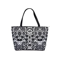 Lace Seamless Pattern With Flowers Classic Shoulder Handbag by Sobalvarro