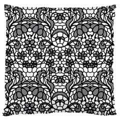 Lace Seamless Pattern With Flowers Large Cushion Case (two Sides) by Sobalvarro