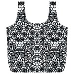 Lace Seamless Pattern With Flowers Full Print Recycle Bag (XL) Front