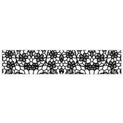 Lace Seamless Pattern With Flowers Small Flano Scarf by Sobalvarro