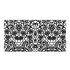 Lace Seamless Pattern With Flowers Satin Wrap by Sobalvarro