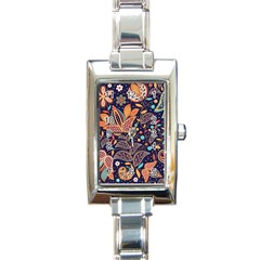 Paisley Rectangle Italian Charm Watch by Sobalvarro