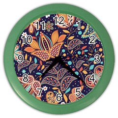 Paisley Color Wall Clock by Sobalvarro