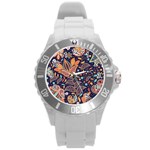 Paisley Round Plastic Sport Watch (L) Front