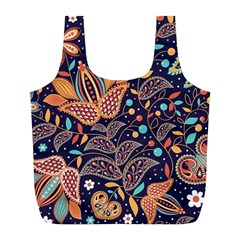 Paisley Full Print Recycle Bag (l) by Sobalvarro