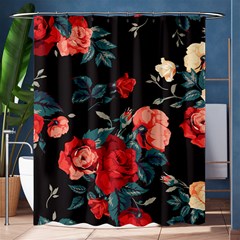 Vintage Roses Vector Seamless Pattern 02 Shower Curtain 60  X 72  (medium)  by Sobalvarro