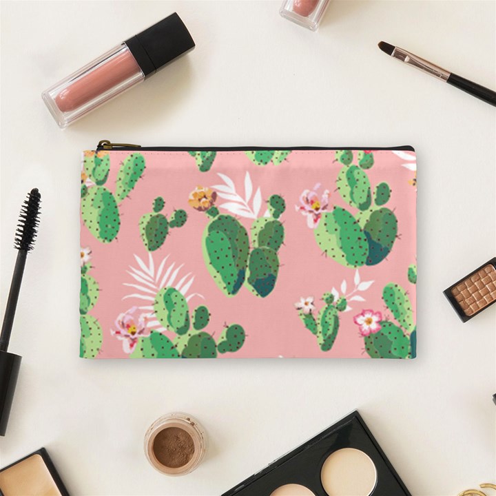 Vintage Plant Seamless Pattern Vectors 06 Cosmetic Bag (Medium)