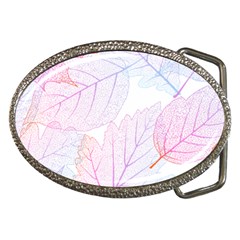 Beautiful Autumn Leaves Vector Seamless Pattern 02 Belt Buckles by Sobalvarro